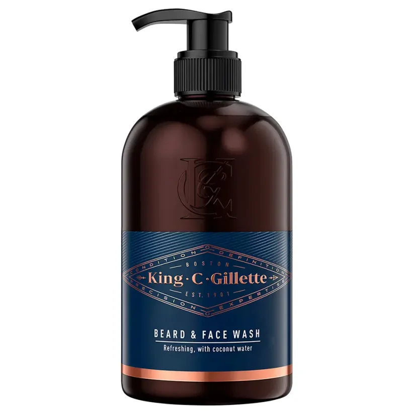Gillette King C. Beard & Face Wash Šampon na vousy a obličej 350 ml