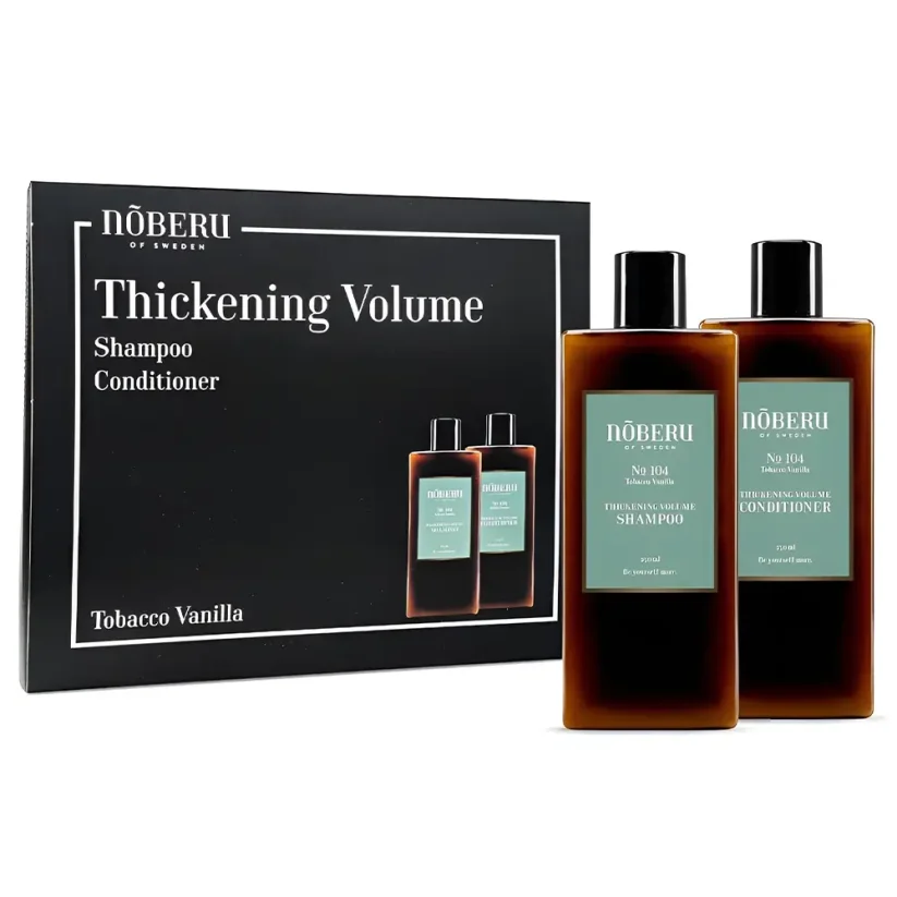 Noberu Volume Duo Set with Shampoo & Conditioner - Dárková sada pro muže s šamponem a kondicionérem pro objem vlasů