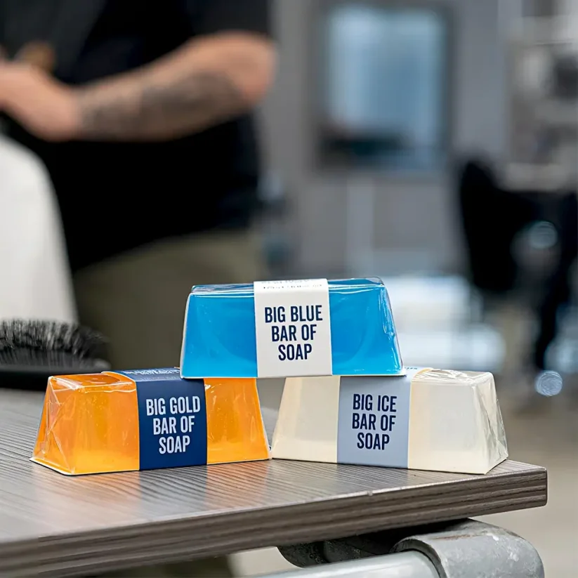 Bluebeards Revenge Soap Stack Kit 3x175 g - Dárková sada  pro muže se třemi mýdly na ruce i tělo