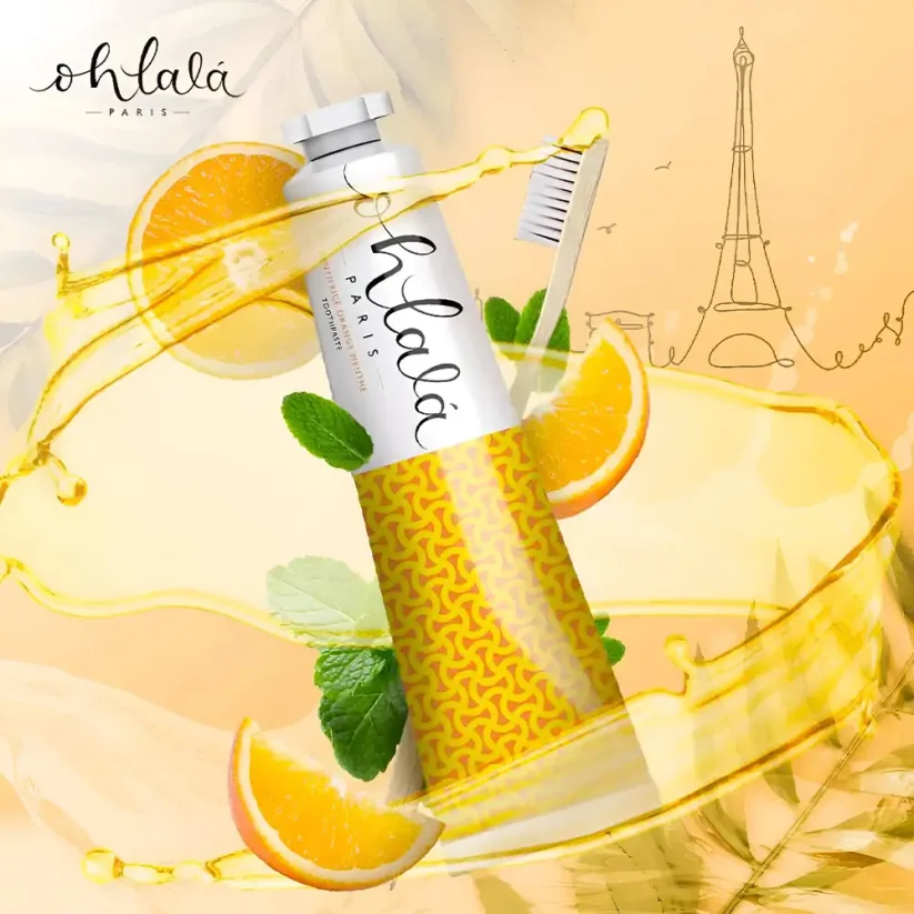 Ohlalá Orange Mint Toothpaste Zubní pasta s příchutí pomeranče a máty 75 ml