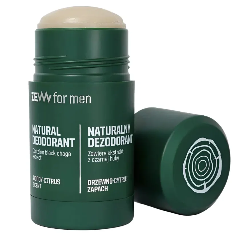 Zew for men Natural Deodorant with Black Chaga 80 g - Tuhý deodorant pro muže