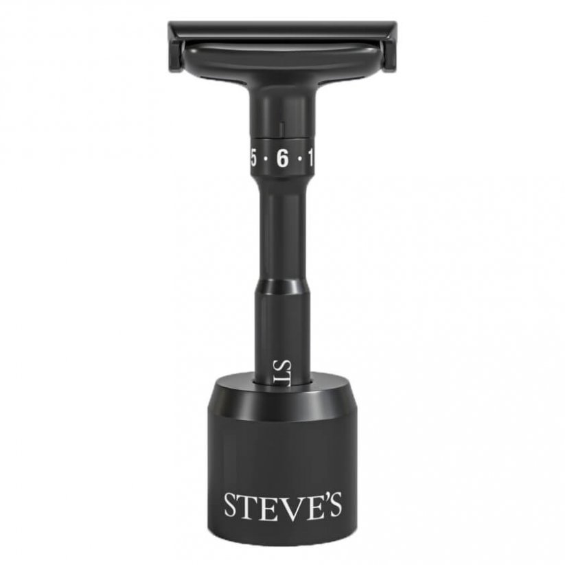 Steves Double Edge Razor Nastavitelný strojek na holení + stojánek