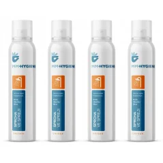 MM Hygiene Shower in Spray Set 4×200 ml - Sada sprch ve spreji na tělo i obličej
