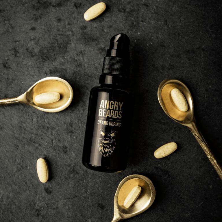 Angry Beards Full Pack Beard Boosting Sada na posílení růstu vousů - 2 měsíční kůra