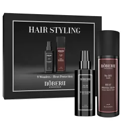 Noberu Hair Styling & Care Set - Dárková sada pro muže na styling účesu a tepelnou ochranu vlasů