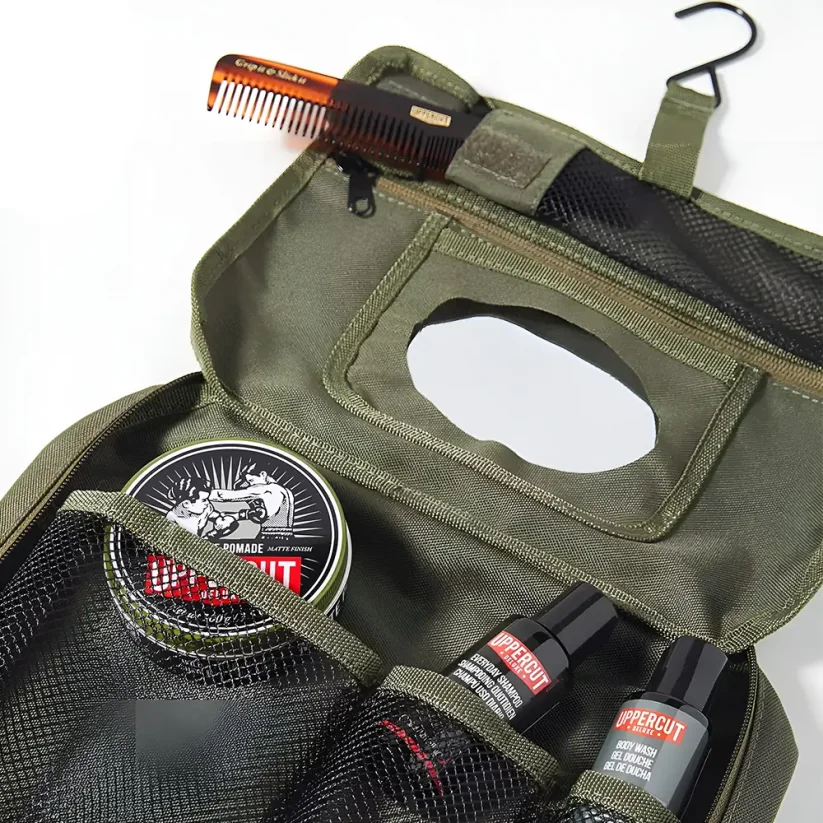 Uppercut Deluxe Field Bag - Pánská zelená toaletní taška na kosmetiku