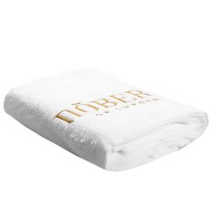Noberu White Towel 80×40 cm -  Bavlněný velký ručník na obličej i pro napářku vousů při holení
