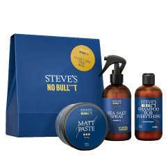 Steves Hair Care Trio Box - Dárková sada pro muže na mytí a styling vlasů