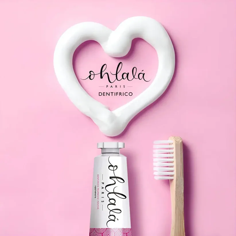 Ohlalá Raspberry Mint Toothpaste Zubní pasta s příchutí maliny a máty 75 ml