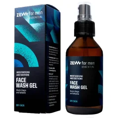 Zew for men Face Wash Gel with Black Chaga & Betaine 100 ml - Mycí gel na obličej pro suchou pokožku