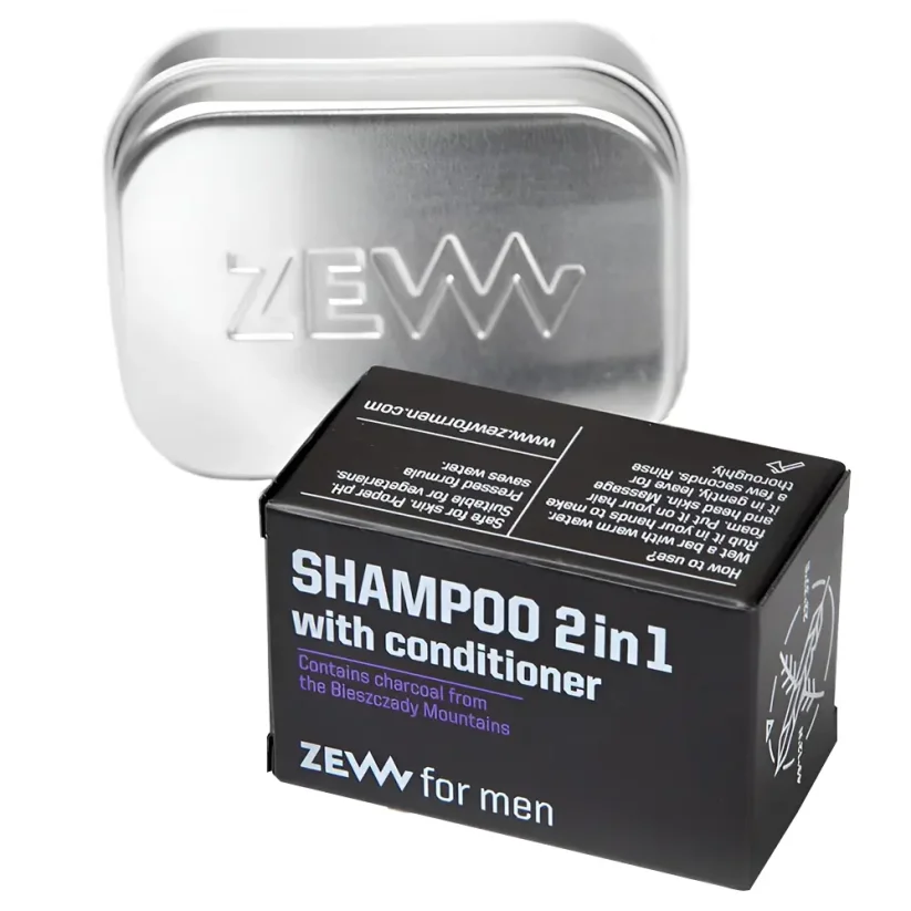 Zew for men Solid Bar 2in1 Shampoo with Conditioner 85 g - Tuhý šampon s kondicionérem na vlasy v jednom