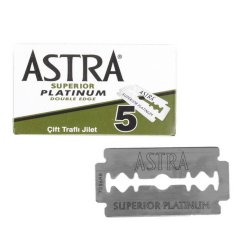 Astra Superior Platinum Double Edge 5 ks -Klasické celé žiletky na holení