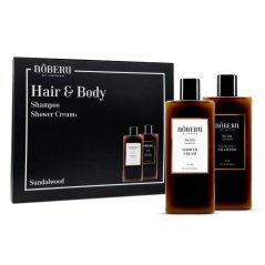 Noberu Hair and Body Box Sandalwood -  Dárková sada pro muže na tělo i vlasy
