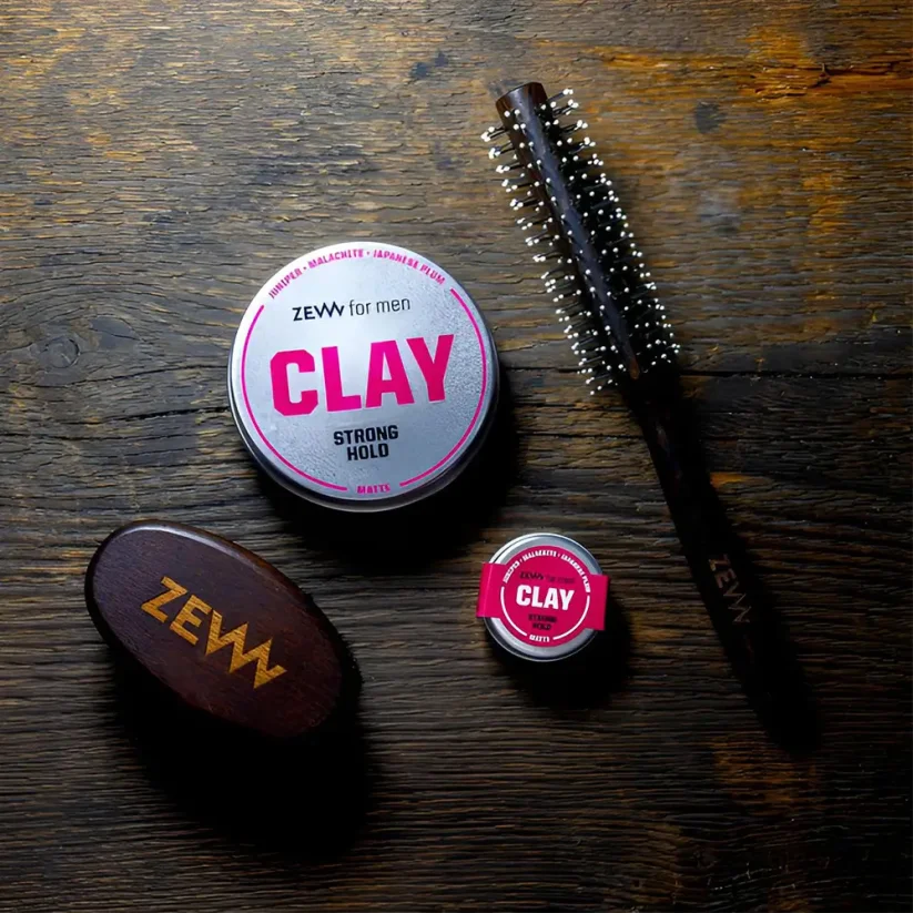 Zew for men Plum Matte Clay Strong Hold 100 ml - Matná hlína na vlasy
