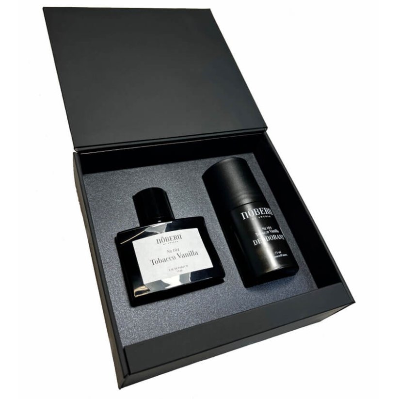 Noberu Fragrance Set with Parfum & Deodorant Tobacco Vanilla - Dárková sada pro muže s parfémem a deodorantem