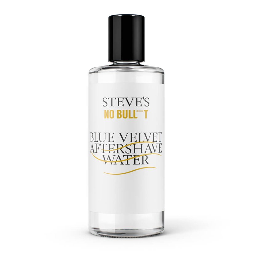 Steves Shaving Box Blue Velvet - Dárková sada s produkty na holení pro muže