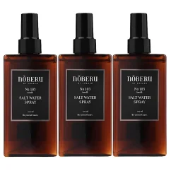 Noberu Amalfi Sea Salt Water Spray 3×200 ml - Sada slaných sprejů na vlasy pro styling účesu