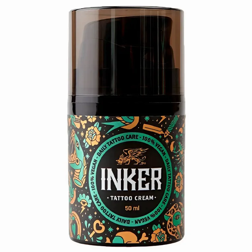 Pan Drwal Inker Tattoo Pack with Cleansing Foam & Cream - Sada másla a čistící pěny pro péči o tetování