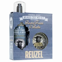 Reuzel Beard Foam & Balm Try Me Kit - Dárková sada s balzámem a pěnou pro péči o vousy