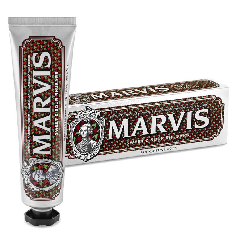 Marvis Toothpaste Sweet & Sour Rhubarb 75 ml - Zubní pasta s příchutí sladkokyselé rebarbory