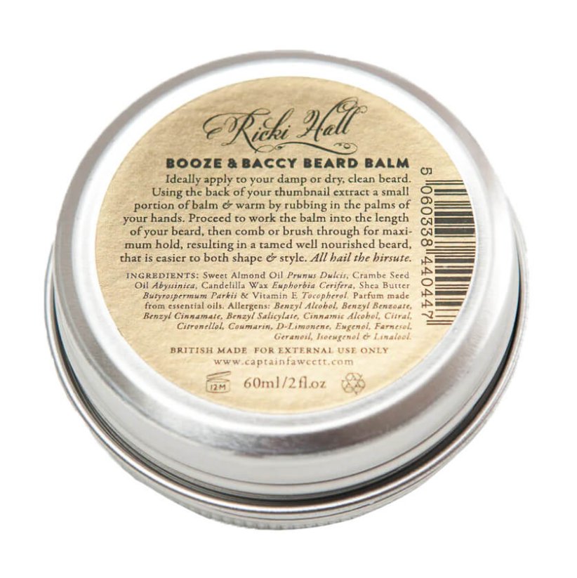 Captain Fawcett Ricki Hall's Booze & Baccy Balzám na vousy 60 ml