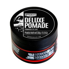Uppercut Deluxe Pomade with Strong Hold Midi Tins 30 g - Pomáda na vlasy se středně silnou fixací a mokrým efektem účesu