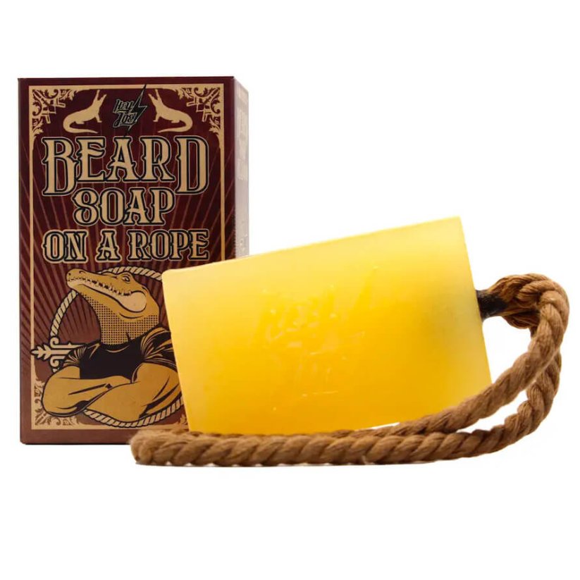 Hey Joe Beard soap On a Rope 150 ml - Mýdlo na vousy s vůní citronu a máty