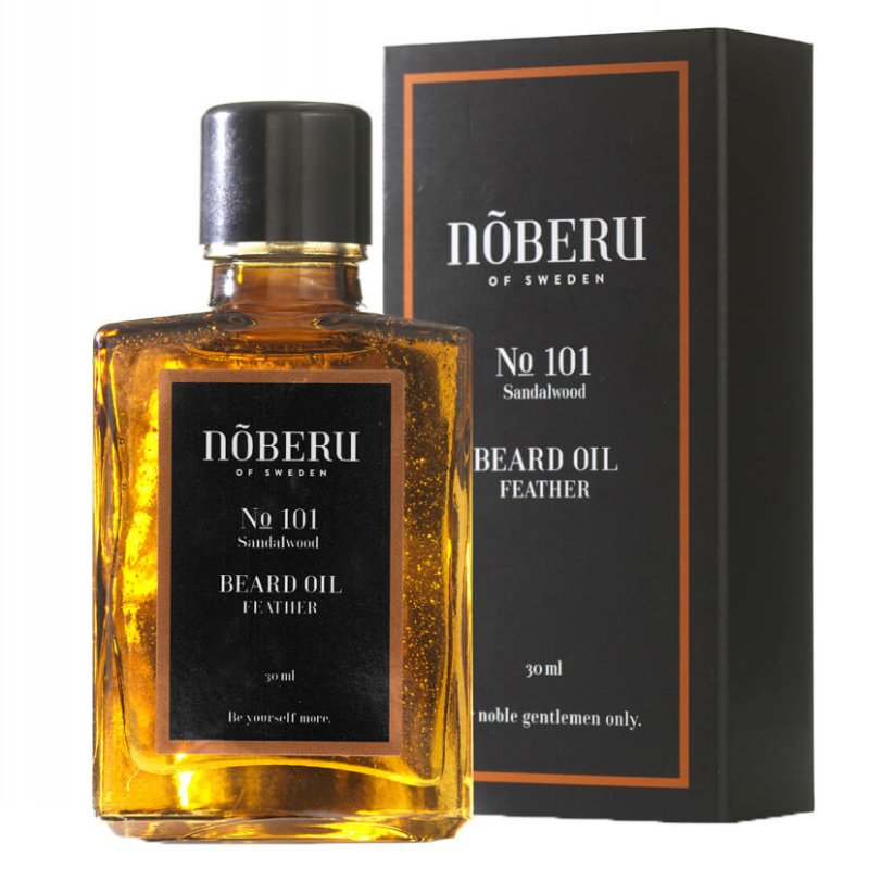 Noberu Beard Oil Feather Sandalwood 30 ml - Lehký olej na vousy
