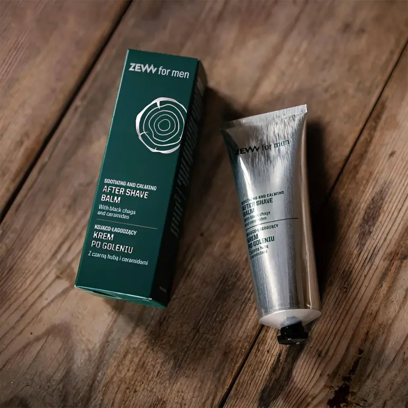 Zew for men After Shave Balm with Black Chaga & Ceramides 80 ml - Balzám po holení s chagou a ceramidy