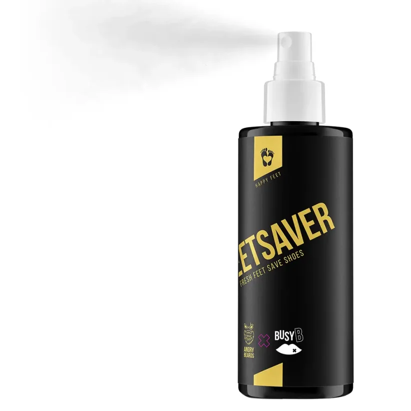 Angry Beards Saver Set Shoe & Feet Spray 4x200 ml - Velká sada sprejů do bot a na nohy proti zápachu