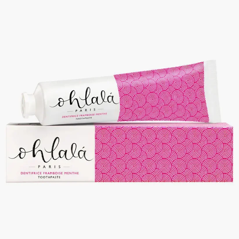 Ohlalá Raspberry Mint Toothpaste Zubní pasta s příchutí maliny a máty 75 ml