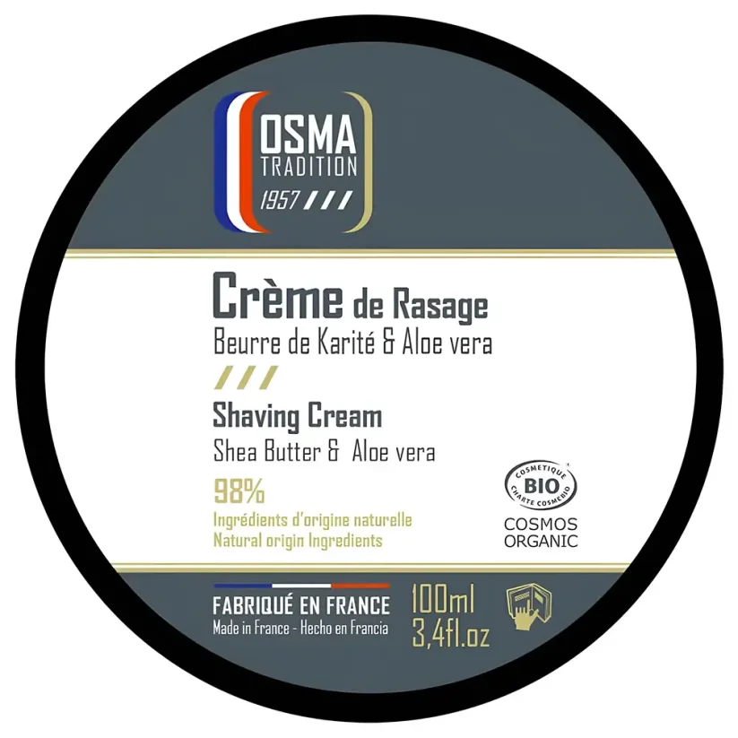 Osma Shaving Cream Organic 100 ml - Krém na holení s tradiční vůní