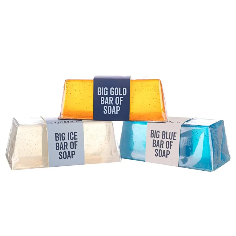 Bluebeards Revenge Soap Stack Kit 3x175 g - Dárková sada  pro muže se třemi mýdly na ruce i tělo