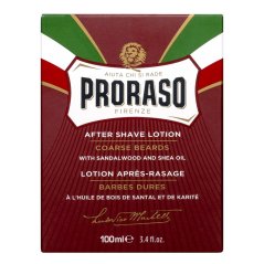 Proraso After Shave Lotion Coarse Beard Sandalwood 100 ml - Voda po holení s vůní santalového dřeva
