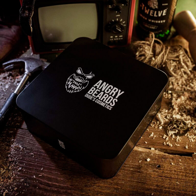 Angry Beards Beard Grooming Set Jack Saloon with Beard Shampoo, Oil & Balm - Dárková sada pro péči o vousy