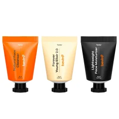 Beviro Skincare Discovery Set - Cestovní sada pro kompletní péči o pleť s mycím gelem, elixírem a krémem