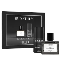 Noberu Eau de Parfume & Deodorant STHLM Oud Stockholm Set - Dárková sada parfému a deodorantu pro muže