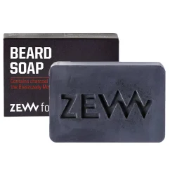 Zew for men Beard Soap Tuhé mýdlo na vousy s dřevěným uhlím 85 ml