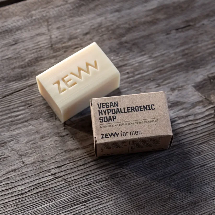 Zew for men Vegan Hypoallergenic Soap Hypoalergenní mýdlo na obličej i celé tělo 85 ml