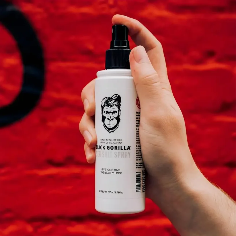 Slick Gorilla Styling Sea Salt Spray 200 ml & Hair Powder 20 g - Sada pro styling účesu se slaným sprejem a matným pudrem na vlasy