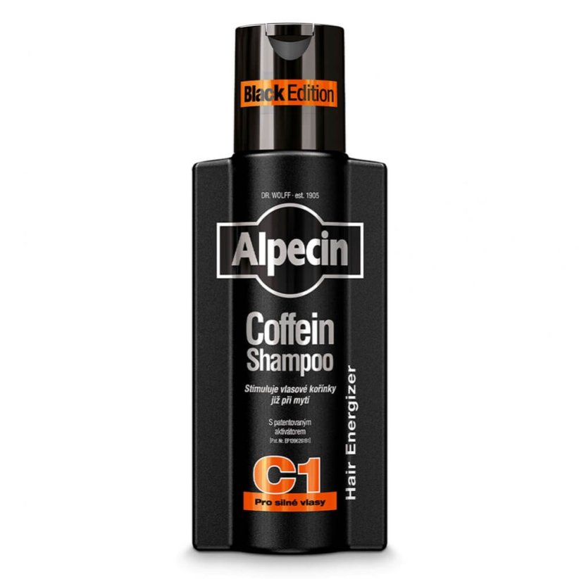 Alpecin Coffein Shampoo C1 Black Edition Šampon pro posílení růstu a proti padání vlasů 250 ml