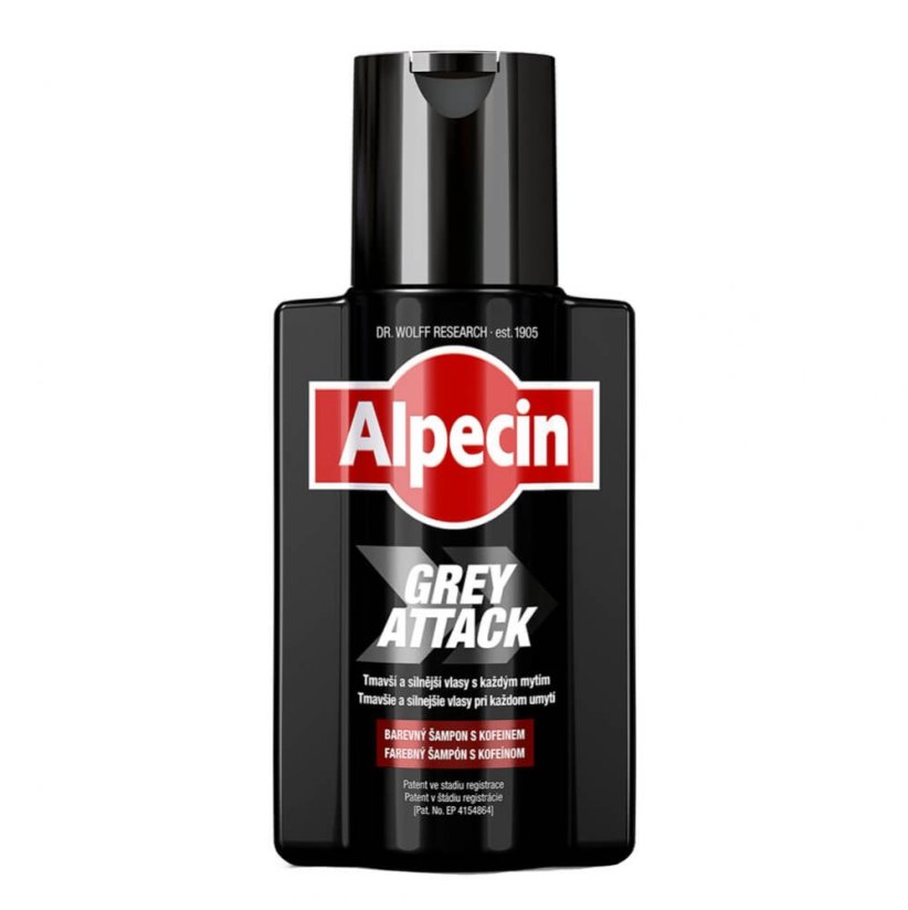 Alpecin Shampoo Grey Attack & Morgan's Darknes Grey Hair Cream - Sada šamponu a krému pro ztmavení vlasů a šedin