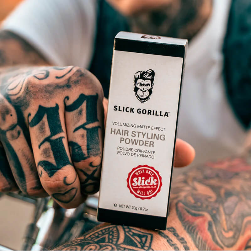 Slick Gorilla Matt Hair Styling Powder Set  3×20 g - Sada tří pudrů na vlasy pro styling účesu