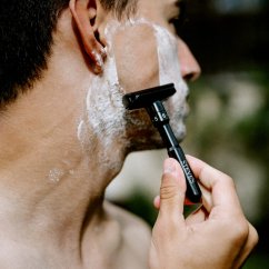 Steves Double Edge Razor - Černý nastavitelný strojek na holení
