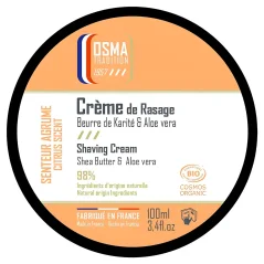 Osma Shaving Cream Organic Citrus 100 ml - Krém na holení se svěží vůní citrusu