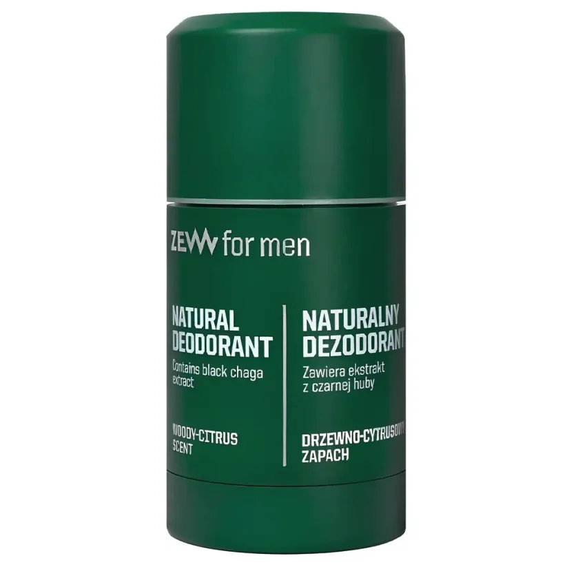Zew for men Natural Deodorant with Black Chaga 80 g - Tuhý deodorant pro muže