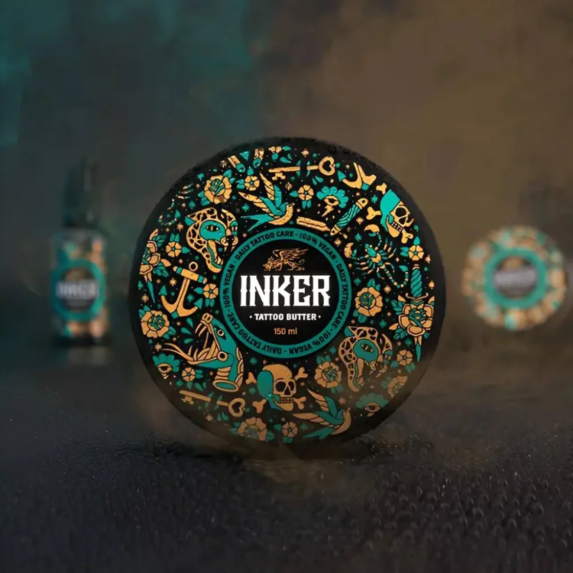 Pan Drwal Inker Tattoo Pack Cleansing Foam & Butter - Sada krému a čistící pěny pro péči o tetování