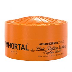 Immortal NYC Captain Black Hair Styling Wax Vosk na vlasy s keratinem a arganovým olejem 150 ml