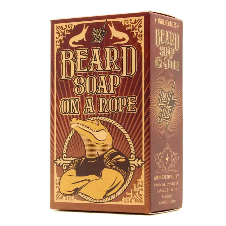 Hey Joe Beard soap On a Rope 150 ml - Mýdlo na vousy s vůní citronu a máty