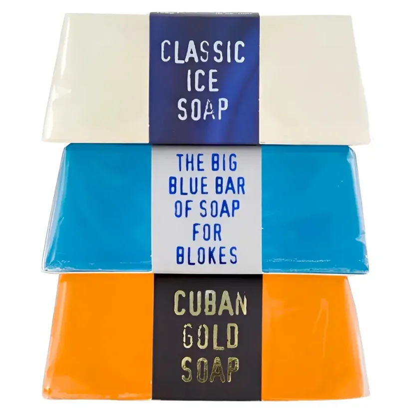 Bluebeards Revenge Soap Stack Kit 3x175 g - Dárková sada  pro muže se třemi mýdly na ruce i tělo